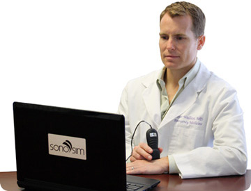 Physicians, nurses, medical students and sonographers can learn sonography using the SonoSim online ultrasound training solution