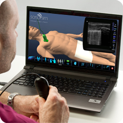 Pacchetto introduttivo Point-of-Care - screenshot Simulatore ad ultrasuoni per pacchetto introduttivo Point-of-Care